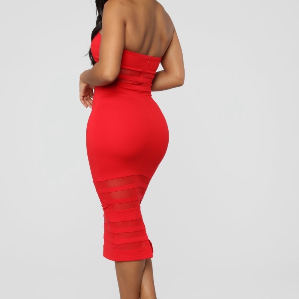 Red tube Midi dress💃🏻 - Picture 2 of 3